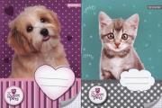 Opakowanie Zeszyt A5 Sweet Pets w kratkę 16 kartek 10 sztuk mix