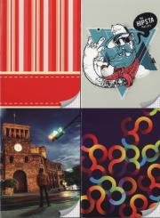 Opakowanie Zeszyt A5 w kratkę 80 kartek 10 sztuk mix