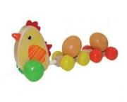 Opakowanie Zwierzątko do ciągnięcia - Kura z jajkami