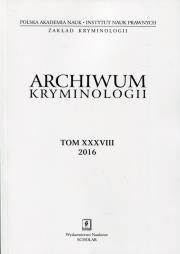Opakowanie Archiwum kryminologii Tom XXXVIII 2016