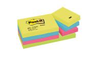 Opakowanie Bloczek samoprzylepny POST-IT (653-TFEN), 38x51mm, 12x100 kart., paleta energetyczna