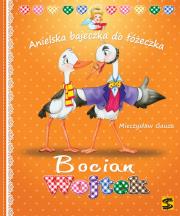Bocian Wojtek. Autor: Mieczysław Gauza. Dadada.pl Okładka książki Bocian Wojtek