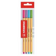 Opakowanie Cienkopis Point 88 mix 4 kolorów Fancy 4 sztuki