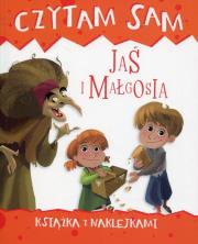 Czytam sam. Jaś i Małgosia. Książka z naklejkami. Autor: Roberta Zilio. Dadada.pl Okładka książki Czytam sam. Jaś i Małgosia. Książka z naklejkami