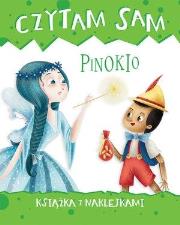 Czytam sam. Pinokio. Książka z naklejkami. Autor: Roberta Zilio. Dadada.pl Okładka książki Czytam sam. Pinokio. Książka z naklejkami