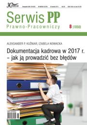 Dokumentacja kadrowa w 2017 r.-jak ją prowadzić bez błędów. Autor: Kuźniar Aleksander P., Jaruga-Nowacka Izabela. Dadada.pl Okładka książki Dokumentacja kadrowa w 2017 r.-jak ją prowadzić bez błędów