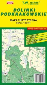 Dolinki podkrakowskie mapa turystyczna 1:30 000. Wydawca: Wydawnictwo Kartograficzne. Dadada.pl Opakowanie Dolinki podkrakowskie mapa turystyczna 1:30 000