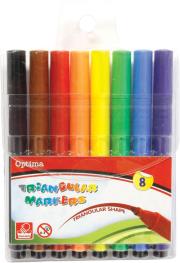 Opakowanie Flamastry Trójkątne Optima 8/1