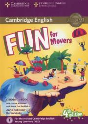 Fun for Movers Student's Book + Online Activities + Audio + Home Fun Booklet 4. Autor: Robinson Anne, Saxby Karen. Dadada.pl Okładka książki Fun for Movers Student's Book + Online Activities + Audio + Home Fun Booklet 4