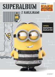 Okładka książki Gru, Dru i minionki. Superalbum z naklejkami