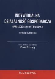 Okładka książki Indywidualna działalność gospodarcza