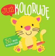 Okładka książki Już koloruję z naklejkami - Kotek