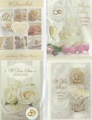 Opakowanie Karnet B6 z naklejanym elemen. Ślub (10szt MIX)