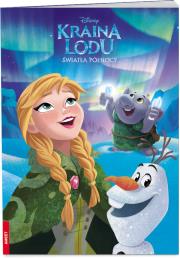 Okładka książki KRAINA LODU. ŚWIATŁA PÓŁNOCY. KOLOROWANKA ZADANIAMI