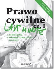 Okładka książki Last minute Prawo cywilne Część ogólna Własność i inne prawa rzeczowe