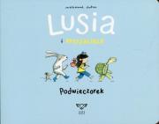 Lusia i przyjaciele Podwieczorek. Autor: Marianne Dubuc. Dadada.pl Okładka książki Lusia i przyjaciele Podwieczorek