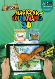 Okładka książki Magiczna kolorowanka 3D Dino