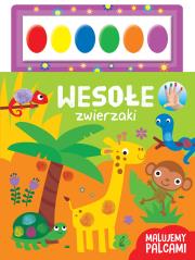 Okładka książki Malujemy palcami. Wesołe zwierzaki
