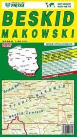 Mapa Beskidu Makowskiego 1:60 000. Wydawca: Wydawnictwo Kartograficzne. Dadada.pl Opakowanie Mapa Beskidu Makowskiego 1:60 000
