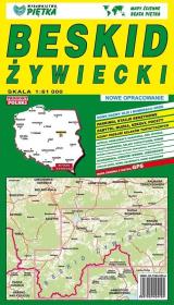 Mapa składana Beskidu Żywieckiego 1: 61 000. Wydawca: Wydawnictwo Kartograficzne. Dadada.pl Opakowanie Mapa składana Beskidu Żywieckiego 1: 61 000