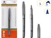 Okładka książki Marker permanentny metaliczny srebrny