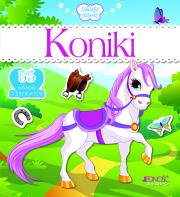 Naklejki iskierki Koniki. Autor: Dorota Skwark. Dadada.pl Okładka książki Naklejki iskierki Koniki