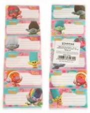 Opakowanie Naklejki na zeszyty Trolls 374828