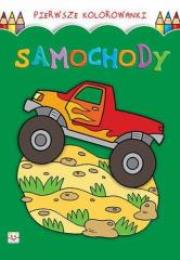 Pierwsze kolorowanki. Samochody. Autor: praca zbiorowa. Dadada.pl Okładka książki Pierwsze kolorowanki. Samochody