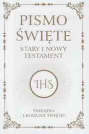 Okładka książki Pismo Święte ST i NT. Pamiątka I Komunii Świętej