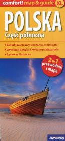 Polska Część połnocna 2w1 przewodnik i mapa. Wydawca: ExpressMap. Dadada.pl Opakowanie Polska Część połnocna 2w1 przewodnik i mapa
