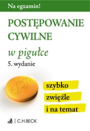 Okładka książki Postępowanie cywilne w pigułce