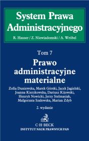 Prawo administracyjne materialne Tom 7. Autor:   Praca zbiorowa. Dadada.pl Okładka książki Prawo administracyjne materialne Tom 7