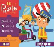 Okładka książki Puzzle 36 elementów Pojazdy