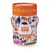 Opakowanie Puzzle Zwierzęta świata 100