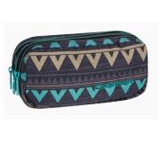 Opakowanie Saszetka 3 komorowa prostokątna CoolPack Primus Emerald Ethnic