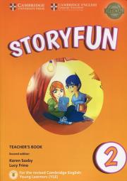 Storyfun for Starters 2 Teacher's Book. Autor: Saxby Karen, Frino Lucy. Dadada.pl Okładka książki Storyfun for Starters 2 Teacher's Book