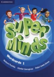 Super Minds Wordcards 1. Autor: Puchta Herbert, Gerngross Gunther, Lewis-Jones Peter. Dadada.pl Okładka książki Super Minds Wordcards 1
