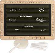 Opakowanie Tablica w linie z gąbką i kredkami