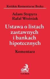 Okładka książki Ustawa o listach zastawnych i bankach hipotecznych Komentarz