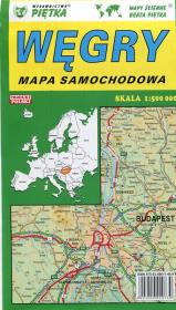 Opakowanie Węgry mapa samochodowa