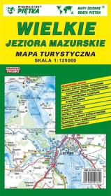Opakowanie Wielkie Jeziora Mazurskie mapa turystyczna 1:125 000