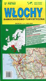 Opakowanie Włochy - mapa samochodowo - turystyczna