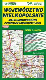 Okładka książki Województwo wielkopolskie mapa samochodowa 1:240 000