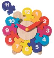 Opakowanie Zegar do nauki godzin Puzzle kwiatek