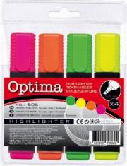 Opakowanie Zestaw zakreślaczy 4 kolory optima