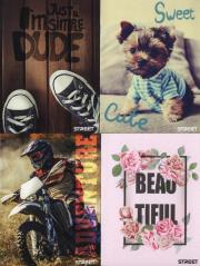 Opakowanie Zeszyt A5 w kratkę 48 stron 10 sztuk mix