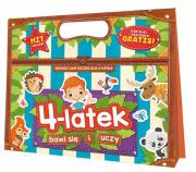 Okładka książki 4-latek bawi się i uczy. Edukacyjna teczka dla czterolatka