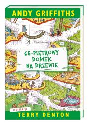 65-piętrowy domek na drzewie. Autor: Andy Griffiths, Terry Denton. Dadada.pl Okładka książki 65-piętrowy domek na drzewie