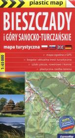 Bieszczady i Góry Sanocko-Turczańskie 1:65 000 mapa turystyczna. Wydawca: ExpressMap. Dadada.pl Opakowanie Bieszczady i Góry Sanocko-Turczańskie 1:65 000 mapa turystyczna