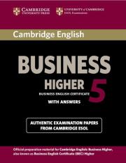 Opakowanie Cambridge English Business Higher 5 Student's Book with Answers